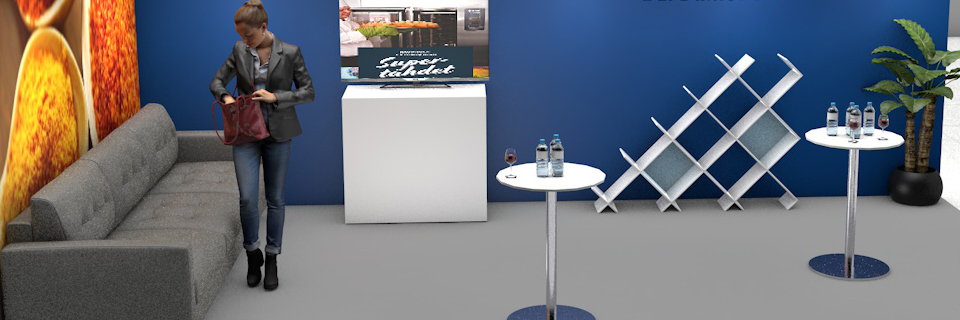 Exhibition stand built by Mainos Andersson Oy